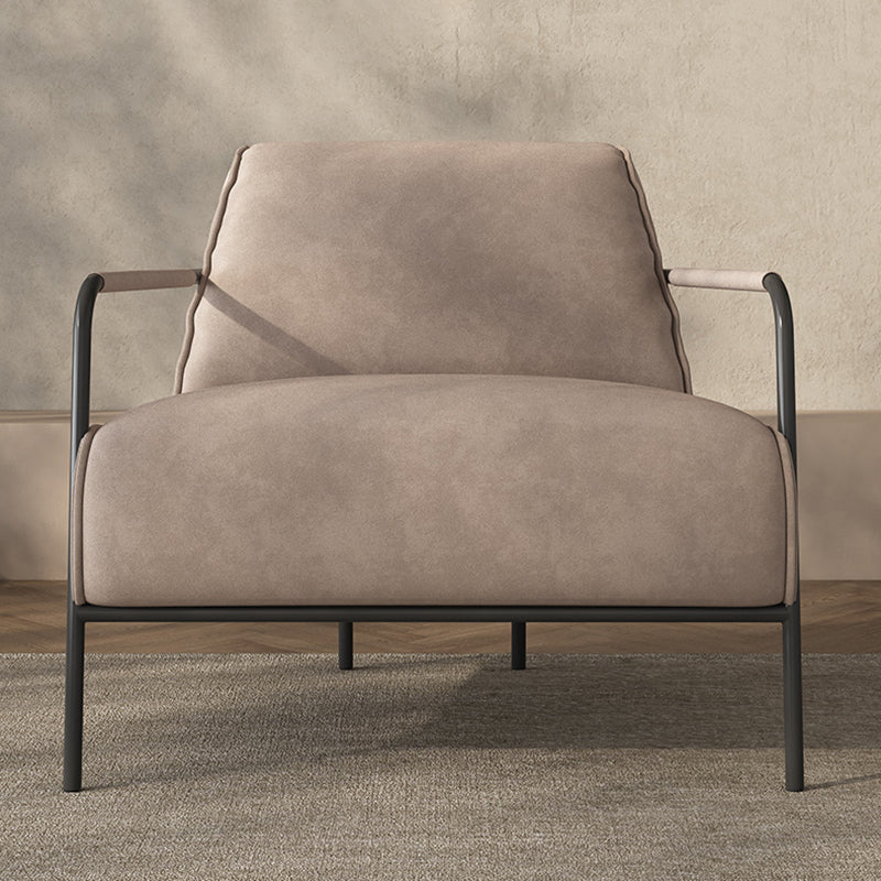 Cushion Back Vanity Armchair Basic Four Leg Chair with Cushion Clearhalo 'Accent Chairs' 'accent_chairs' 'Chairs & Seating' 'furn' 'furn_accent_chairs' 'Furniture' 'Living Room Furniture' 6435394