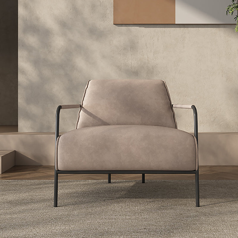 Cushion Back Vanity Armchair Basic Four Leg Chair with Cushion Clearhalo 'Accent Chairs' 'accent_chairs' 'Chairs & Seating' 'furn' 'furn_accent_chairs' 'Furniture' 'Living Room Furniture' 6435397