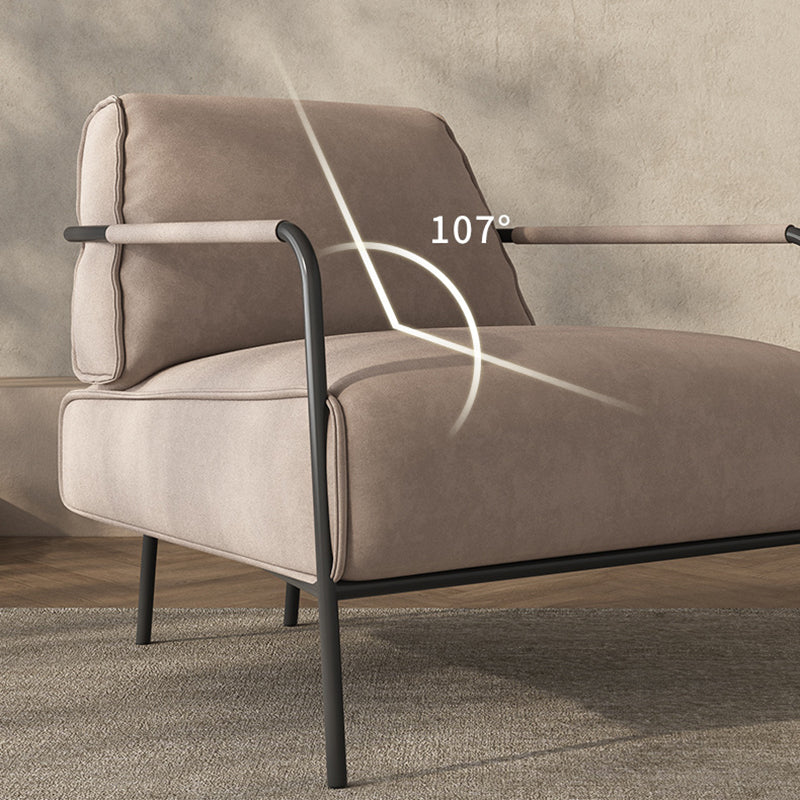 Cushion Back Vanity Armchair Basic Four Leg Chair with Cushion Clearhalo 'Accent Chairs' 'accent_chairs' 'Chairs & Seating' 'furn' 'furn_accent_chairs' 'Furniture' 'Living Room Furniture' 6435401