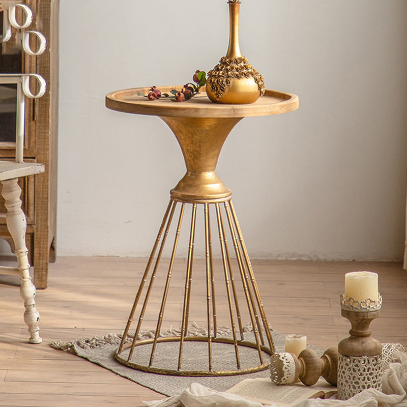 フレンチカントリーフレームエンドテーブルアンティークブラスアイアンクラフトエンドテーブル