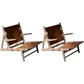 Reclining Lounge Chair Solid Wood Frame Chair for Living Room Brown Leather 2 Piece Set Clearhalo 'Accent Chairs' 'accent_chairs' 'Chairs & Seating' 'furn' 'furn_accent_chairs' 'Furniture' 'Living Room Furniture' 6435628