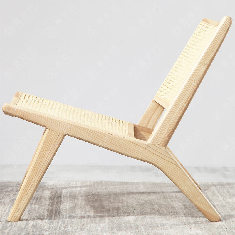 Reclining Lounge Chair Solid Wood Frame Chair for Living Room Clearhalo 'Accent Chairs' 'accent_chairs' 'Chairs & Seating' 'furn' 'furn_accent_chairs' 'Furniture' 'Living Room Furniture' 6435640