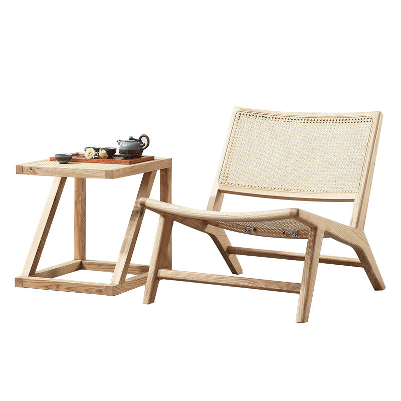 Reclining Lounge Chair Solid Wood Frame Chair for Living Room Clearhalo 'Accent Chairs' 'accent_chairs' 'Chairs & Seating' 'furn' 'furn_accent_chairs' 'Furniture' 'Living Room Furniture' 6435642