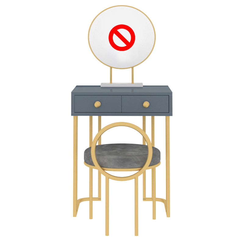 Trucco in legno Vanity 15.74 "tavoli da vanità larghi con 2 cassetti