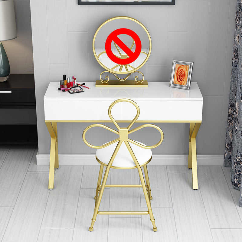 Glam Make-up Vanity 15.74 "tavoli da vanità larghi con 2 cassetti