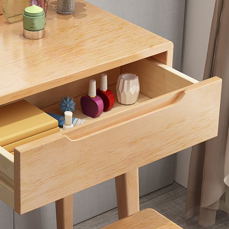 4 laden ijdelheid set 15,74 "brede massief houten make-up ijdelheid met ontlasting