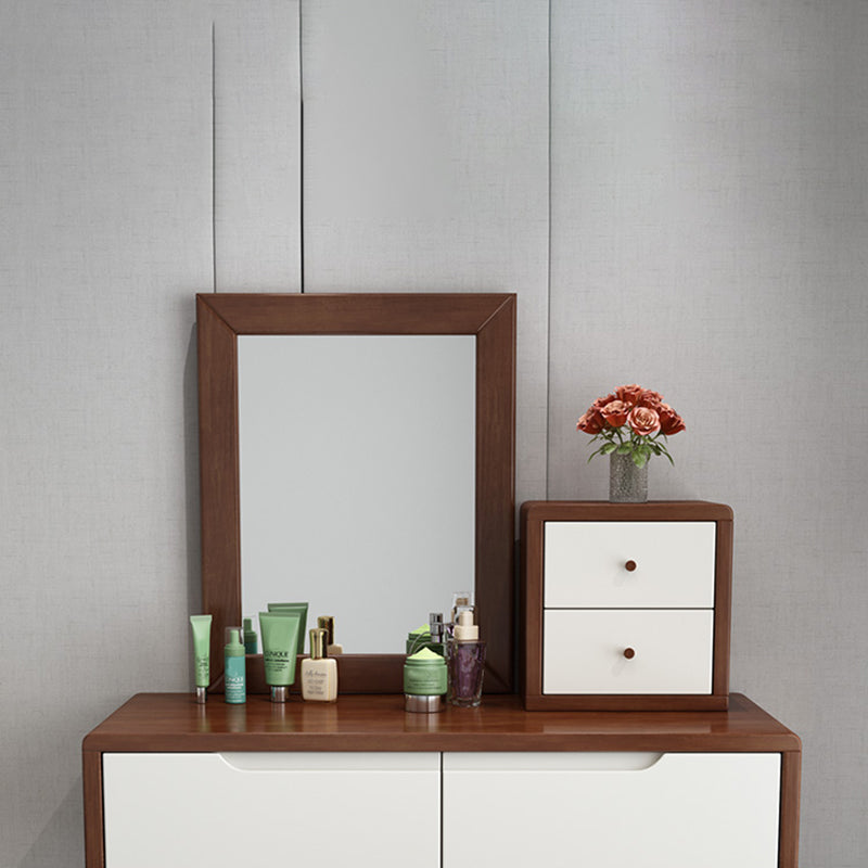 4 laden ijdelheid set 15,74 "brede massief houten make-up ijdelheid met ontlasting