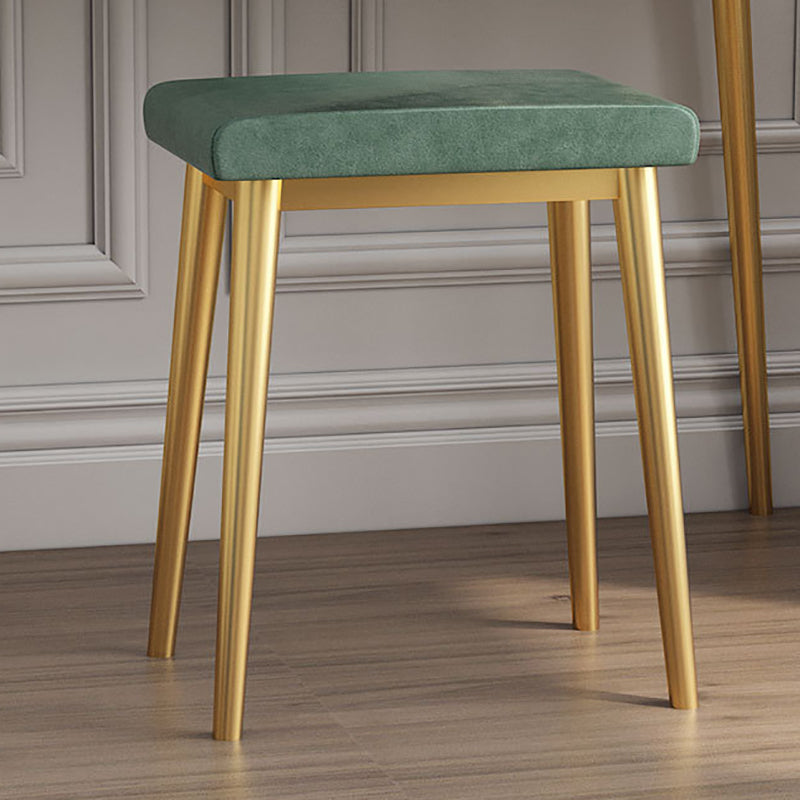 15.74" Wide Green Makeup Vanity Desk  Glam Vanity Tables with 2 Drawers