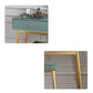 15.74" Wide Green Makeup Vanity Desk  Glam Vanity Tables with 2 Drawers