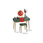15.74" Wide Green Makeup Vanity Desk  Glam Vanity Tables with 2 Drawers
