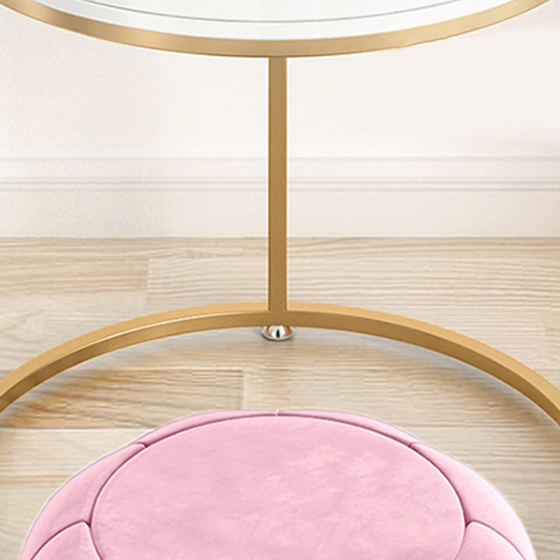 Glam Make-up Vanity 31.49" Wide Vanity Tables with 1 Storage Drawer Clearhalo 'Bedroom Furniture' 'furn' 'furn_makeup_vanities' 'Furniture' 'Makeup Vanities' 'makeup_vanities' 6435801