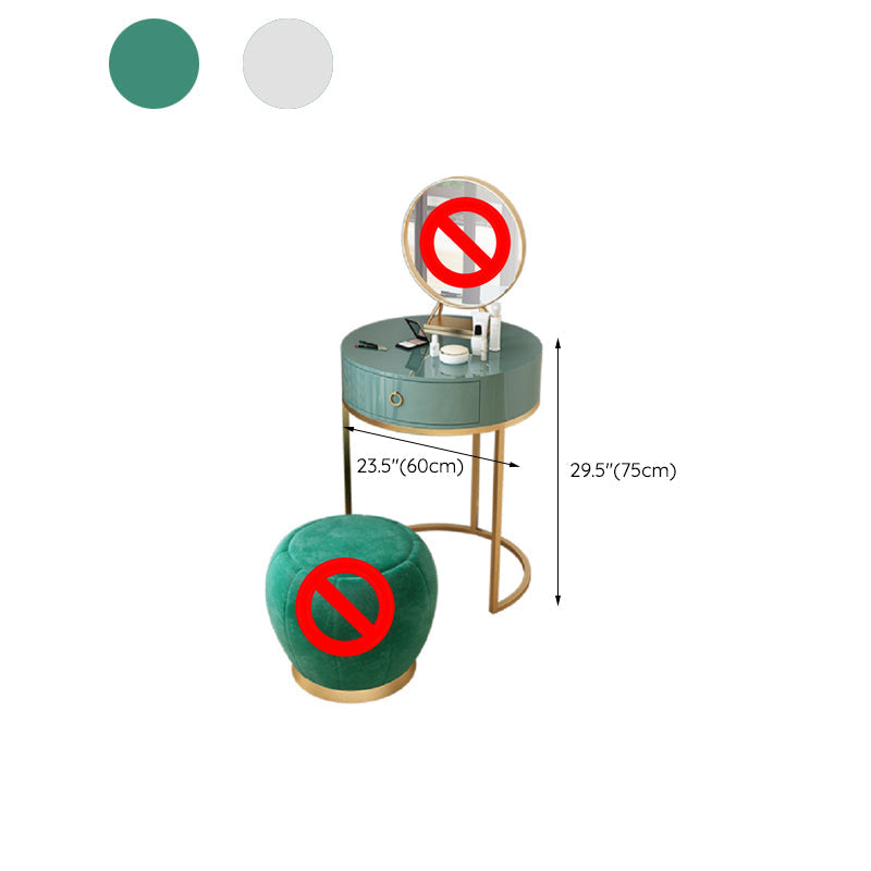 Glam Make-up Vanity 31.49" Wide Vanity Tables with 1 Storage Drawer Clearhalo 'Bedroom Furniture' 'furn' 'furn_makeup_vanities' 'Furniture' 'Makeup Vanities' 'makeup_vanities' 6435806