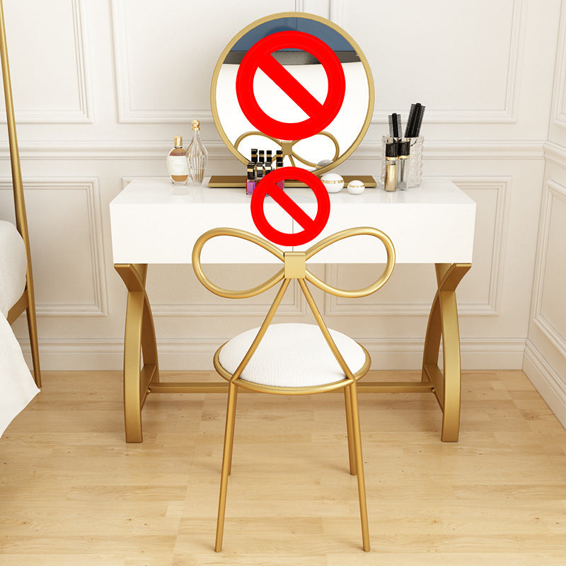 Glama-Waschtisch mit Schublade hellweißes Holz Make-up Eitelkeit, 15,74 "breit