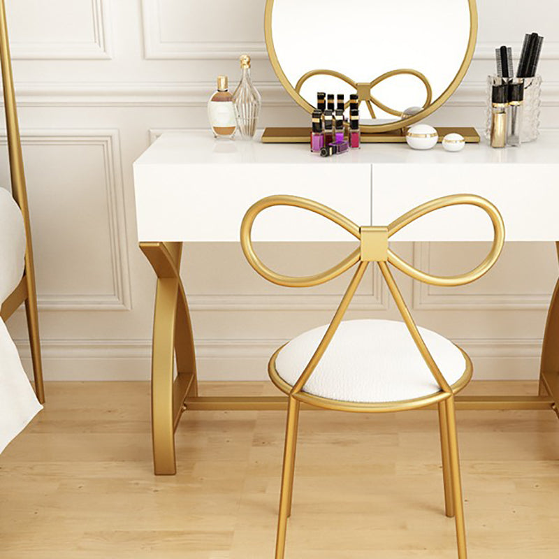 Glama-Waschtisch mit Schublade hellweißes Holz Make-up Eitelkeit, 15,74 "breit