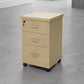 Contemporary File Cabinets Solid Wood Frame Key Lock File Pedestal Wood Clearhalo 'Filing Cabinets' 'filling_cabinets' 'furn' 'furn_filling_cabinets' 'Furniture' 'Office Furniture' 6436054