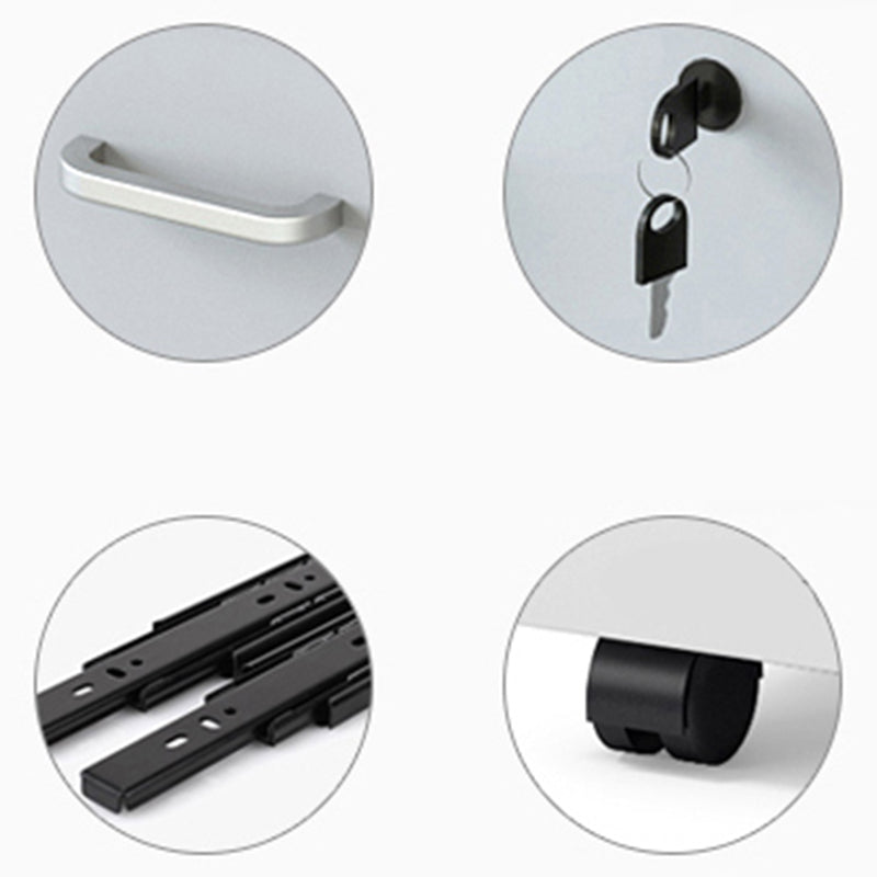 Contemporary File Cabinets Solid Wood Frame Key Lock File Pedestal Clearhalo 'Filing Cabinets' 'filling_cabinets' 'furn' 'furn_filling_cabinets' 'Furniture' 'Office Furniture' 6436058