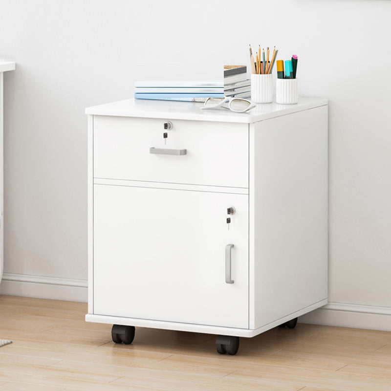 Abbazzini contemporanei File chiave di blocco del telaio in legno solido ufficio piedistallo