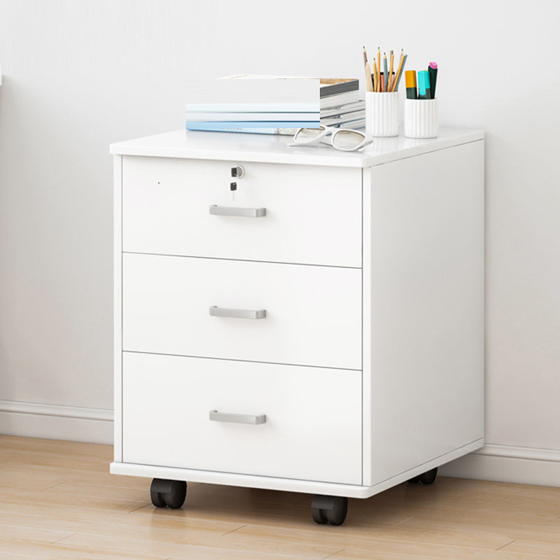 Abbazzini contemporanei File chiave di blocco del telaio in legno solido ufficio piedistallo