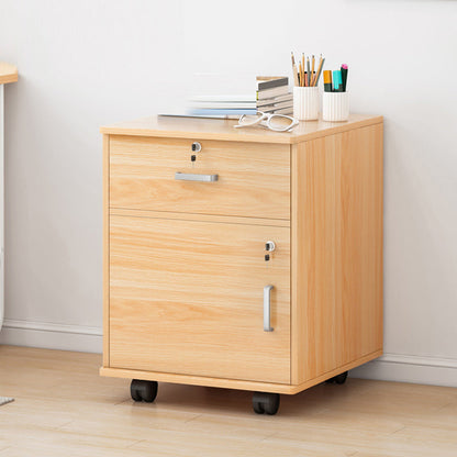 Abbazzini contemporanei File chiave di blocco del telaio in legno solido ufficio piedistallo