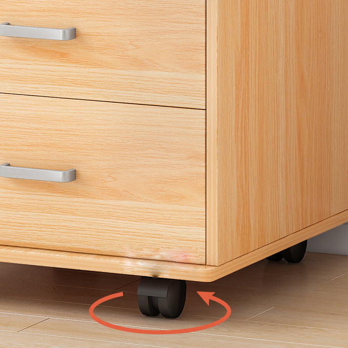 Abbazzini contemporanei File chiave di blocco del telaio in legno solido ufficio piedistallo