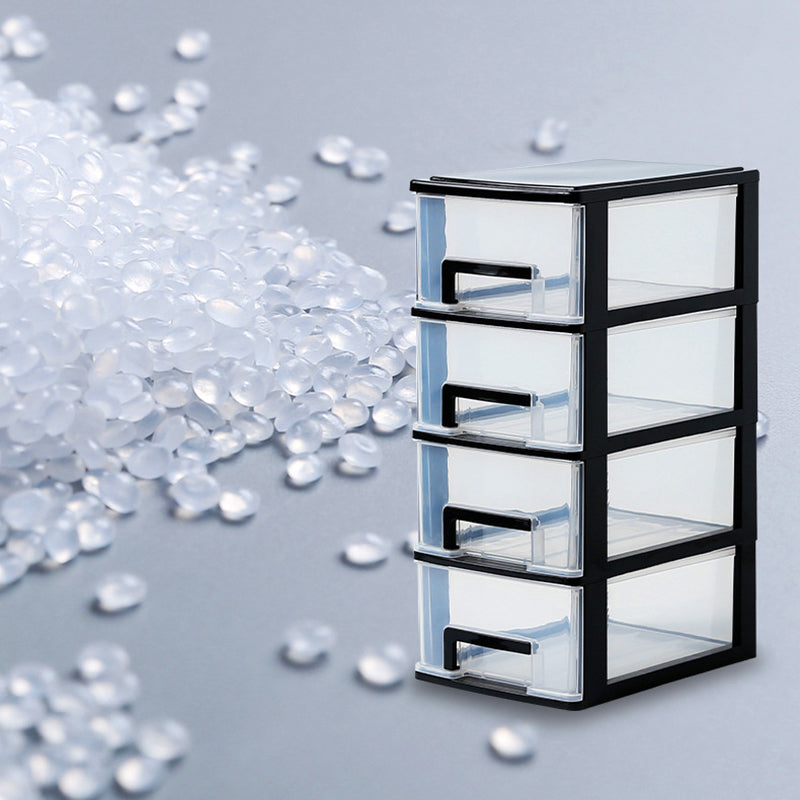 Archivo moderno de gabinete de plástico con cajones para la oficina en casa