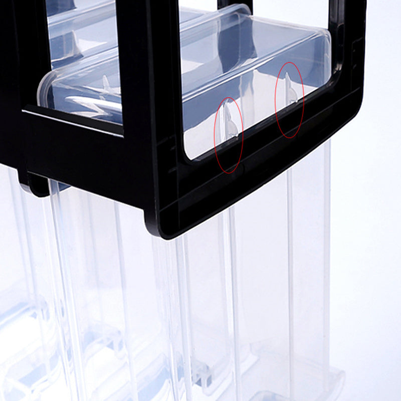 Archivo moderno de gabinete de plástico con cajones para la oficina en casa