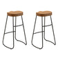 Modern Bar Table Set 1/2/4 Pcs Pine Solid Wood Bar Table and Backless Stools Wood 30"H Stools (Set of 2) Clearhalo 'Bar Furniture' 'furn' 'furn_home_bar_bar_sets' 'Furniture' 'Home Bars & Bar Sets' 'home_bar_bar_sets' 'Kitchen & Dining Furniture' 6436166