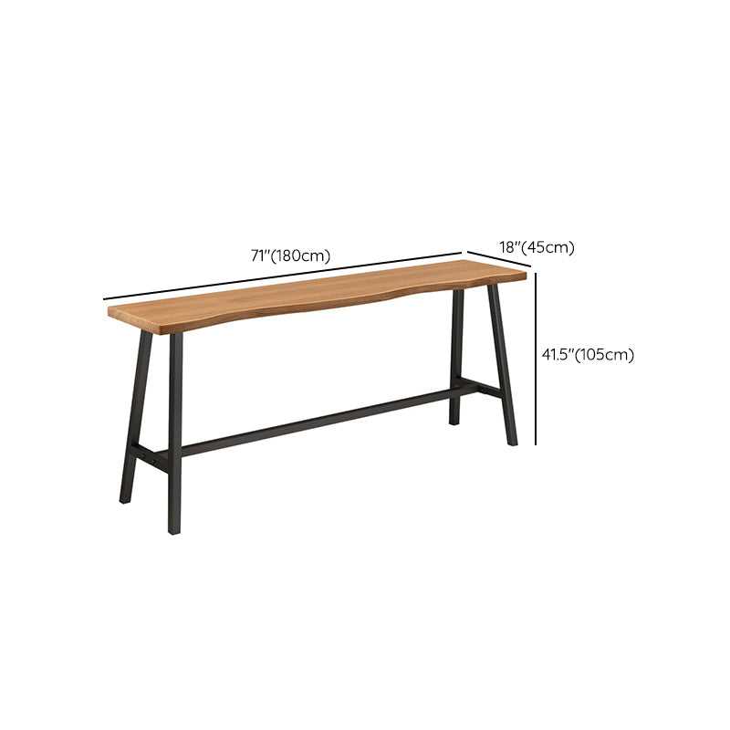 Modern Bar Table Set 1/2/4 Pcs Pine Solid Wood Bar Table and Backless Stools Clearhalo 'Bar Furniture' 'furn' 'furn_home_bar_bar_sets' 'Furniture' 'Home Bars & Bar Sets' 'home_bar_bar_sets' 'Kitchen & Dining Furniture' 6436181