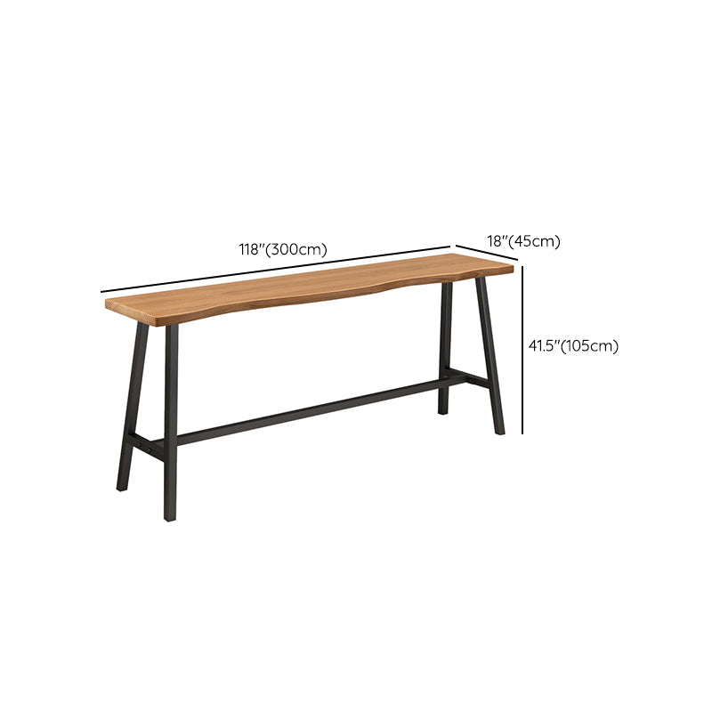 Modern Bar Table Set 1/2/4 Pcs Pine Solid Wood Bar Table and Backless Stools Clearhalo 'Bar Furniture' 'furn' 'furn_home_bar_bar_sets' 'Furniture' 'Home Bars & Bar Sets' 'home_bar_bar_sets' 'Kitchen & Dining Furniture' 6436187