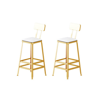Juego de mesa de bar Glam de 1/2/3 piezas, mesa de bar rectangular con taburetes altos de metal