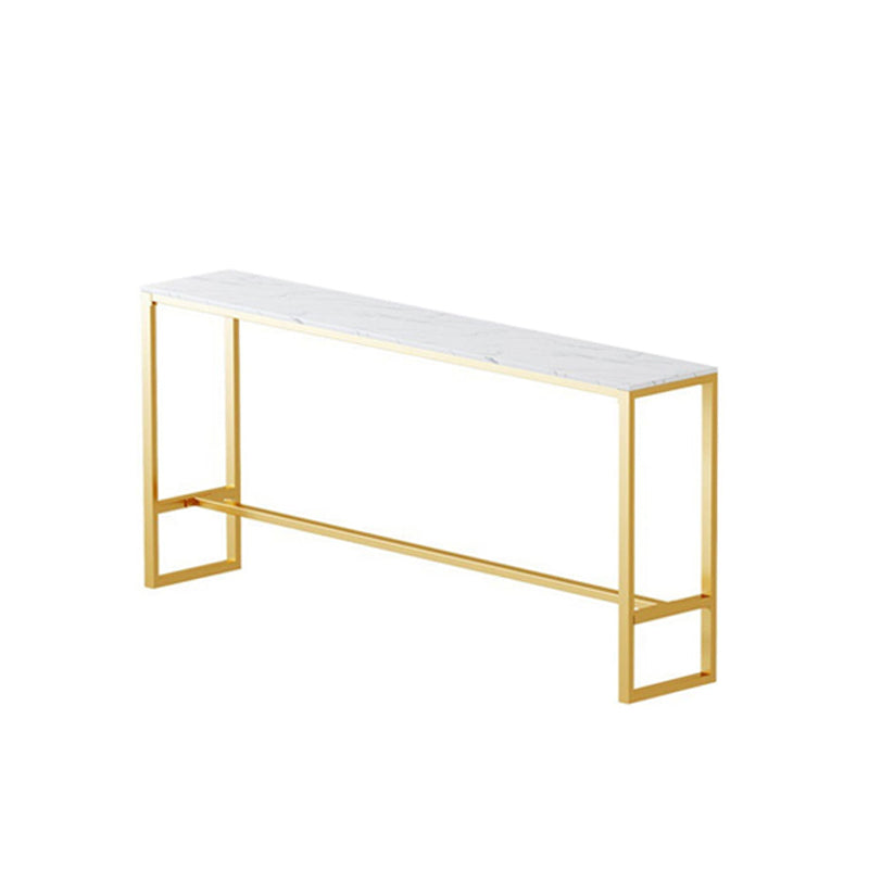 Juego de mesa de bar Glam de 1/2/3 piezas, mesa de bar rectangular con taburetes altos de metal