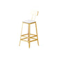 Juego de mesa de bar Glam de 1/2/3 piezas, mesa de bar rectangular con taburetes altos de metal