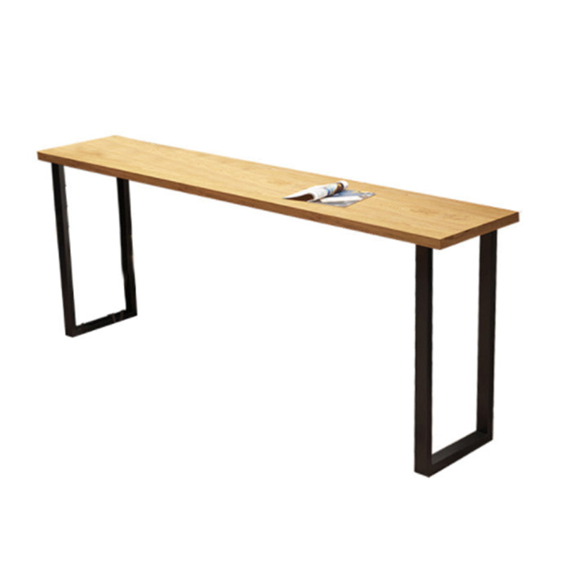Modern 1/4/5 Pieces Bar Table Set Rectangle Wood Counter Table with High Stools for Cafe Clearhalo 'Bar Furniture' 'furn' 'furn_home_bar_bar_sets' 'Furniture' 'Home Bars & Bar Sets' 'home_bar_bar_sets' 'Kitchen & Dining Furniture' 6436271