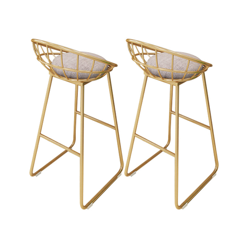 1/2/4 Pieces Bar Stool and Table Set Rectangular Pub Dining Set Gold 30"H Stools (Set of 2) Clearhalo 'Bar Furniture' 'furn' 'furn_home_bar_bar_sets' 'Furniture' 'Home Bars & Bar Sets' 'home_bar_bar_sets' 'Kitchen & Dining Furniture' 6436286