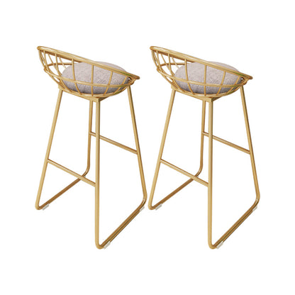 1/2/4 Pieces Bar Stool and Table Set Rectangular Pub Dining Set Gold 30"H Stools (Set of 2) Clearhalo 'Bar Furniture' 'furn' 'furn_home_bar_bar_sets' 'Furniture' 'Home Bars & Bar Sets' 'home_bar_bar_sets' 'Kitchen & Dining Furniture' 6436286