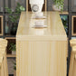Juego de mesa de bar contemporánea de 1/2/5/9 piezas, mesa de bar rectangular de madera con taburetes altos