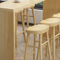 Juego de mesa de bar contemporánea de 1/2/5/9 piezas, mesa de bar rectangular de madera con taburetes altos