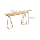 Rectangle Wood Bar Table with High Metal Stools Glam Style 1/2/4 Pieces Bar Table Set Clearhalo 'Bar Furniture' 'furn' 'furn_home_bar_bar_sets' 'Furniture' 'Home Bars & Bar Sets' 'home_bar_bar_sets' 'Kitchen & Dining Furniture' 6436367