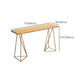 Rectangle Wood Bar Table with High Metal Stools Glam Style 1/2/4 Pieces Bar Table Set Clearhalo 'Bar Furniture' 'furn' 'furn_home_bar_bar_sets' 'Furniture' 'Home Bars & Bar Sets' 'home_bar_bar_sets' 'Kitchen & Dining Furniture' 6436369