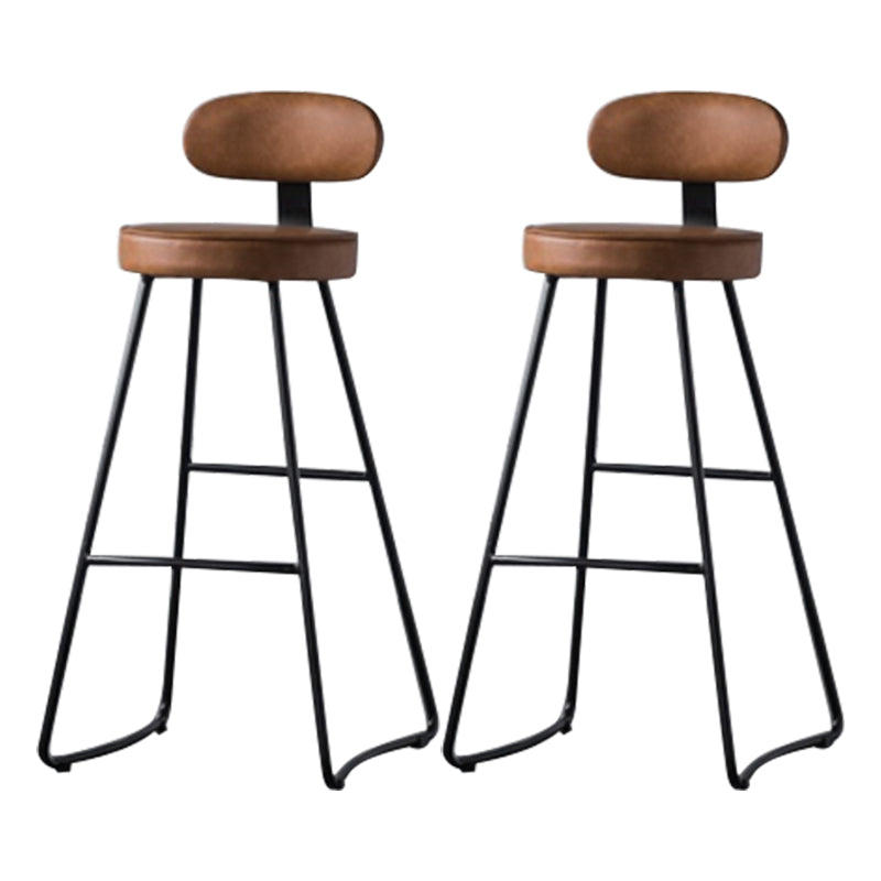 Modern Stone Bar Table Set 1/2/3 Pieces Rectangle Pub Dining Set Brown 30"H Stools (Set of 2) Clearhalo 'Bar Furniture' 'furn' 'furn_home_bar_bar_sets' 'Furniture' 'Home Bars & Bar Sets' 'home_bar_bar_sets' 'Kitchen & Dining Furniture' 6436396