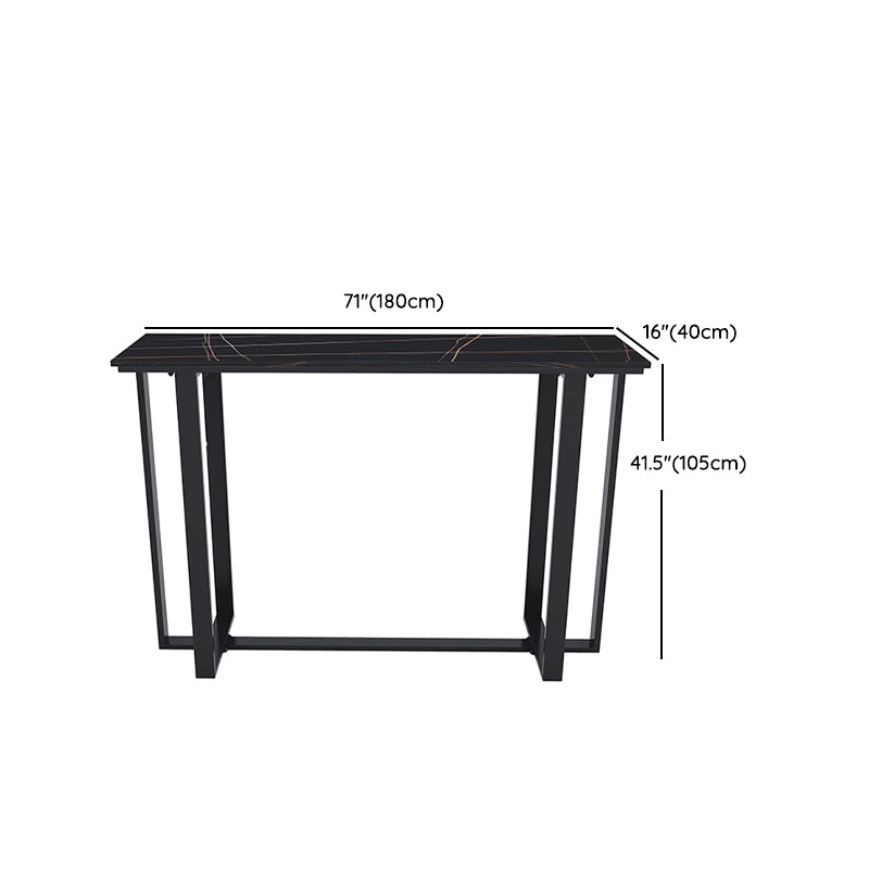 Modern Stone Bar Table Set 1/2/3 Pieces Rectangle Pub Dining Set Clearhalo 'Bar Furniture' 'furn' 'furn_home_bar_bar_sets' 'Furniture' 'Home Bars & Bar Sets' 'home_bar_bar_sets' 'Kitchen & Dining Furniture' 6436407