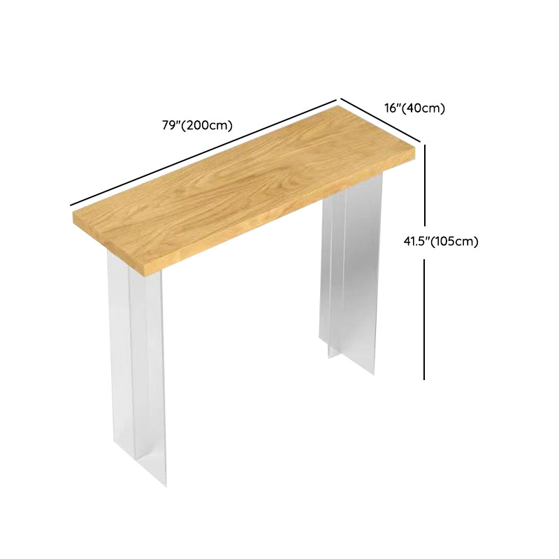 Modernes Bartisch-Set, 1/2/3-teilig, rechteckiges Pub-Ess-Set aus massivem Holz