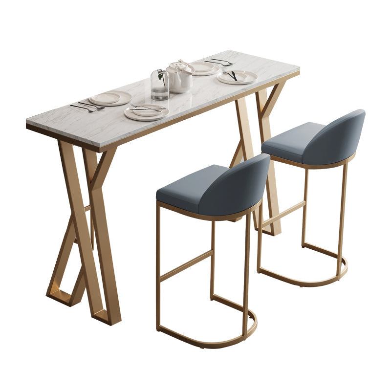 1/3/5/7 Pieces Bar Stool and Table Contemporary Bar Table Set 3 Pieces: Table, 2 Stools Clearhalo 'Bar Furniture' 'furn' 'furn_home_bar_bar_sets' 'Furniture' 'Home Bars & Bar Sets' 'home_bar_bar_sets' 'Kitchen & Dining Furniture' 6436447