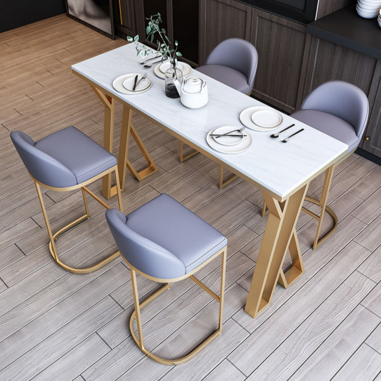 1/3/5/7 Pieces Bar Stool and Table Contemporary Bar Table Set 5 Pieces: Table, 4 Stools Clearhalo 'Bar Furniture' 'furn' 'furn_home_bar_bar_sets' 'Furniture' 'Home Bars & Bar Sets' 'home_bar_bar_sets' 'Kitchen & Dining Furniture' 6436449