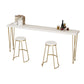 Glam Style Rectangle Bar Table Set 1/2/3/5/9 Pieces Solid Wood Counter Table Clearhalo 'Bar Furniture' 'furn' 'furn_home_bar_bar_sets' 'Furniture' 'Home Bars & Bar Sets' 'home_bar_bar_sets' 'Kitchen & Dining Furniture' 6436481