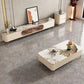 Stone Media Console Enclosed Storage TV Stand Console for Living Room Clearhalo 'furn' 'furn_tv_stands_entertainment_centers' 'Furniture' 'Living Room Furniture' 'TV Stands & Entertainment Centers' 'TV Stands & Media Storage Furniture' 'tv_stands_entertainment_centers' 6439320