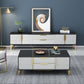 Enclosed Storage TV Media Stand Glam TV Stand Console for Living Room Clearhalo 'furn' 'furn_tv_stands_entertainment_centers' 'Furniture' 'Living Room Furniture' 'TV Stands & Entertainment Centers' 'TV Stands & Media Storage Furniture' 'tv_stands_entertainment_centers' 6439346