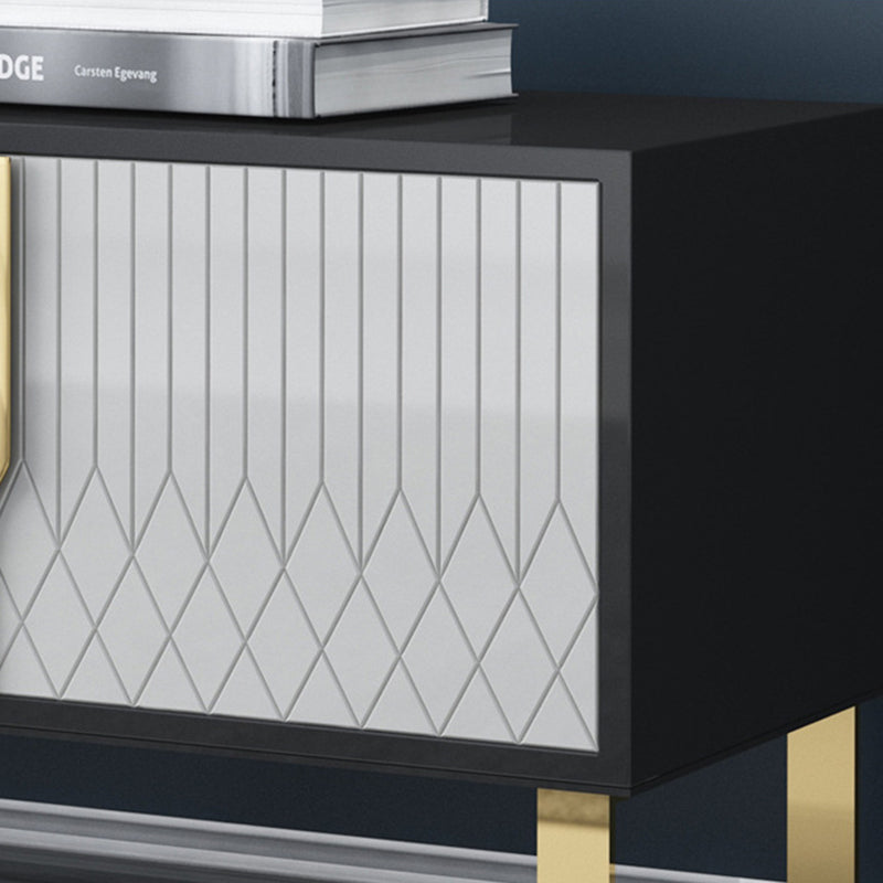 Enclosed Storage TV Media Stand Glam TV Stand Console for Living Room Clearhalo 'furn' 'furn_tv_stands_entertainment_centers' 'Furniture' 'Living Room Furniture' 'TV Stands & Entertainment Centers' 'TV Stands & Media Storage Furniture' 'tv_stands_entertainment_centers' 6439353