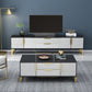 Enclosed Storage TV Media Stand Glam TV Stand Console for Living Room Clearhalo 'furn' 'furn_tv_stands_entertainment_centers' 'Furniture' 'Living Room Furniture' 'TV Stands & Entertainment Centers' 'TV Stands & Media Storage Furniture' 'tv_stands_entertainment_centers' 6439354