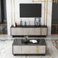 Console multimédia contemporaine Console de meuble TV en bois avec tiroirs